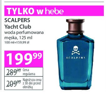 Woda perfumowana Scalpers man yacht club promocja