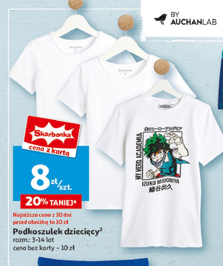 Podkoszulek dziecięcy Auchan inextenso promocja