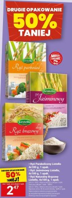 Ryż Naturalny Brązowy Listello, 4x100 g, 1 opak. promocja w Twój Market