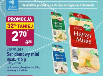 Ser domowy harz minis - o niskiej zawarto艣ci t艂uszczu Vierwalder promocja