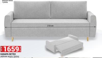 KANAPA NETRO promocja w Merkury Market