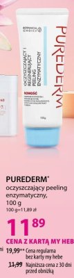 Peeling PUREDERM oczyszczający peeling enzymatyczny, 100 g promocja w Hebe