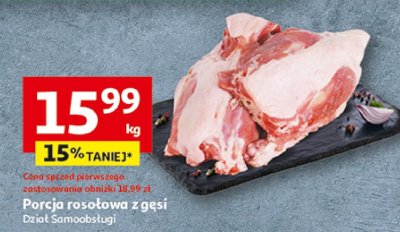 Porcja rosołowa z gęsi promocja w Auchan