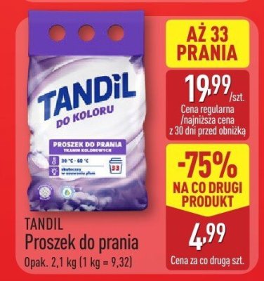 Proszek do prania TANDIL promocja w Aldi