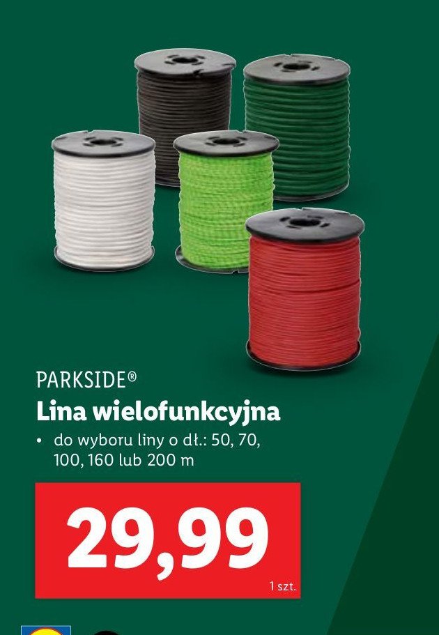 Linka wielofunkcyjna 8 mm dł. 50 m Parkside promocja