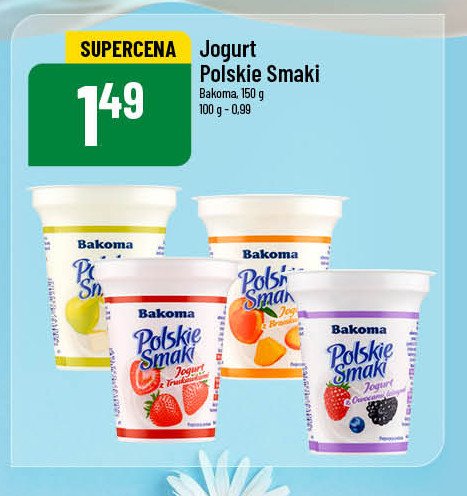 Jogurt gruszkowy Bakoma polskie smaki promocja