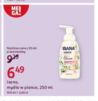 Mydło w piance white blossom Isana promocja w Rossmann