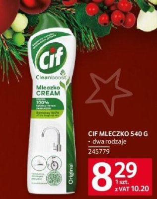 Mleczko do czyszczenia Cif 540 g promocja w Selgros
