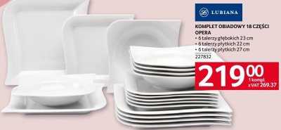 Komplet obiadowy Opera 18 części Lubiana promocja w Selgros