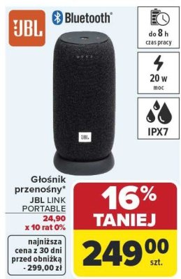 Głośnik przenośny JBL LINK PORTABLE promocja w Carrefour