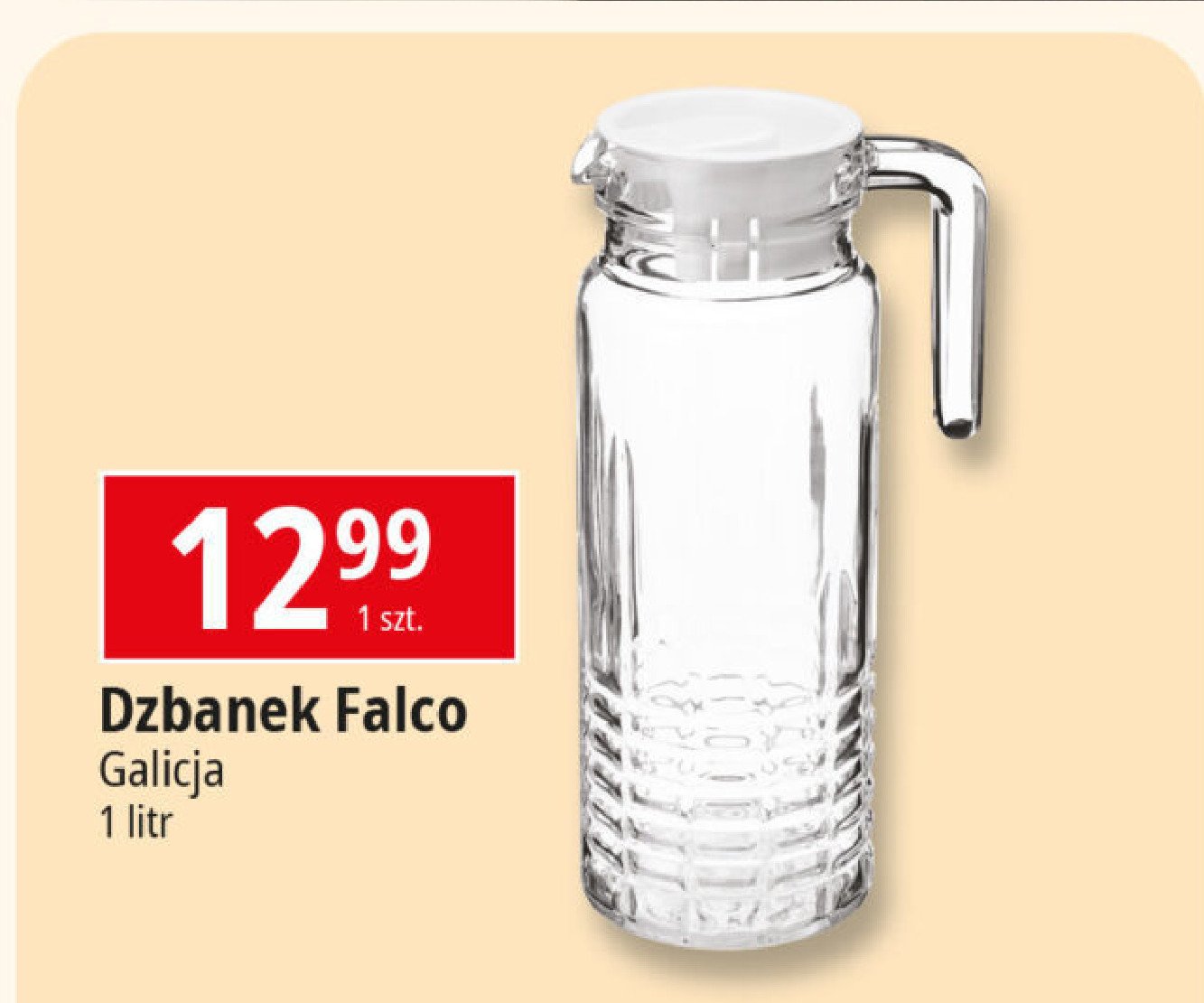 Dzbanek z pokrywką falco 1 l Galicja promocja