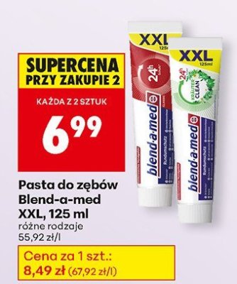 Pasta do zębów Blend-a-med XXL promocja w Biedronka