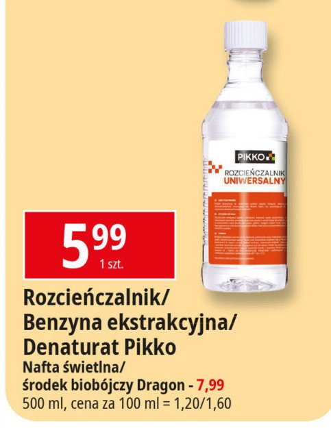 Rozcieńczalnik uniwersalny PIKKO promocja w Leclerc