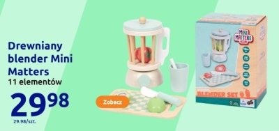 Drewniany blender Mini Matters 11 elementów promocja w Action