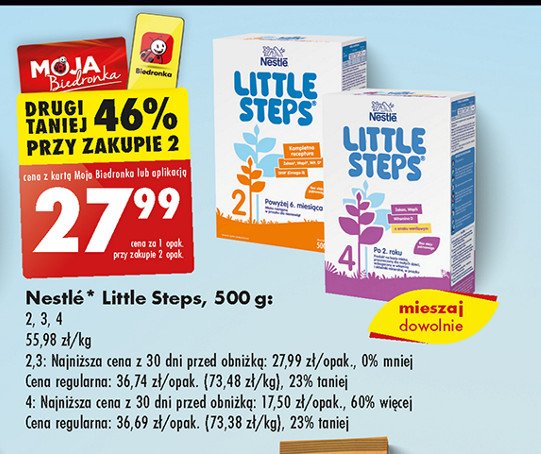 Mleko 2 Nestle little steps promocja