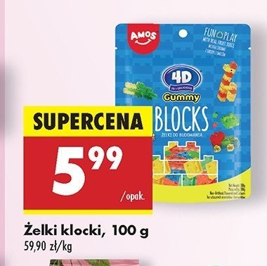 Żelki do budowania gummy blocks Amos promocja