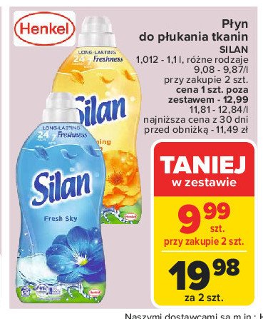 Płyn do płukania fascinating jungle Silan aromatherapy promocja w Carrefour Market