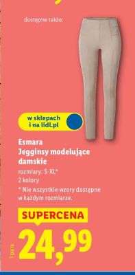 Legginsy modelujące damskie Esmara promocja w Lidl