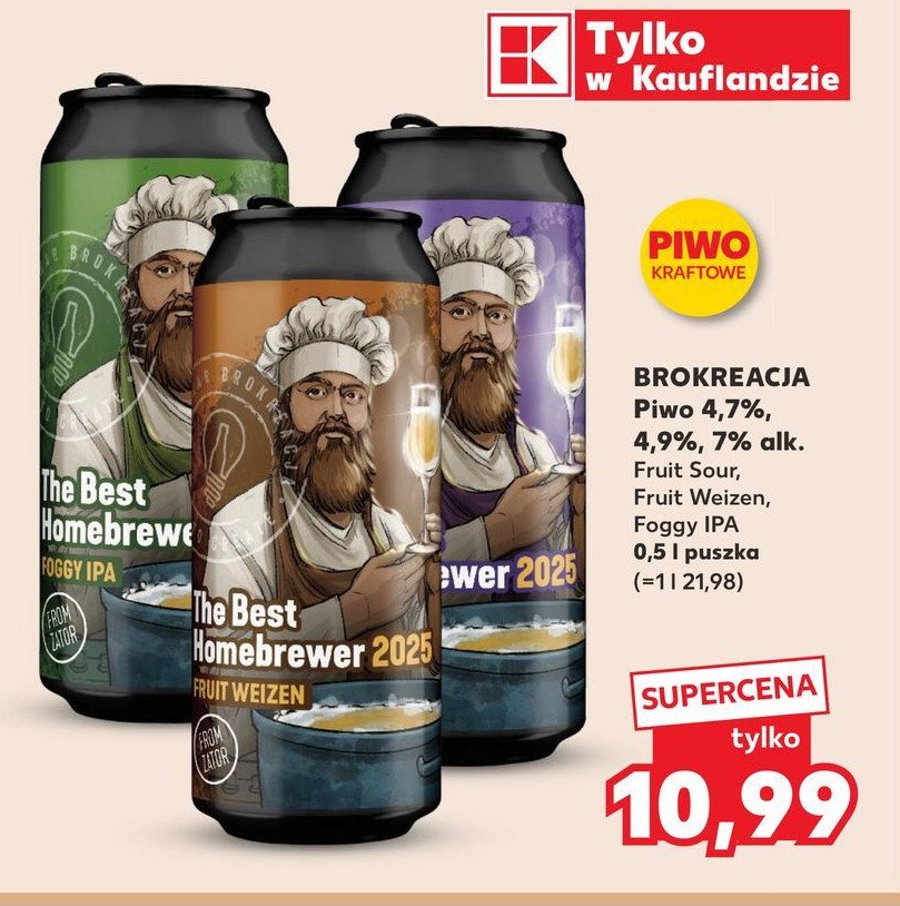 Piwo Brokreacja fruit weinzen promocja w Kaufland