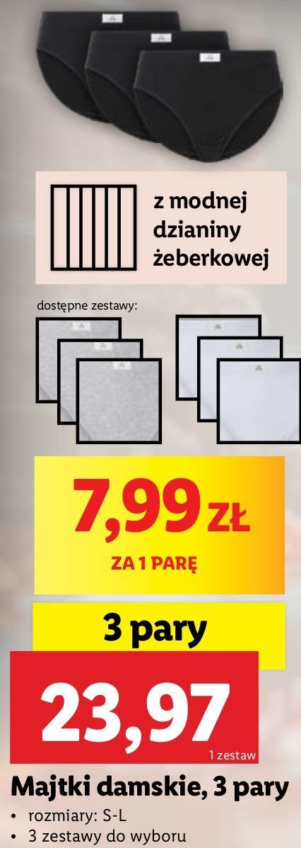 Majtki damskie rozm. s-l promocja