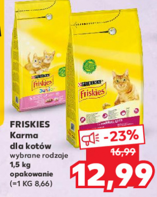 Karma dla kota mięso i warzywa Friskies adult Purina friskies promocja