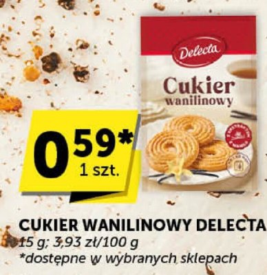 Cukier wanilinowy Delecta promocja w Groszek