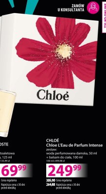 Woda perfumowana CHLOÉ Chloé L'Eau de Parfum Intense damska promocja w Hebe