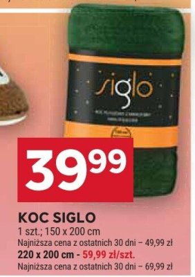 Koc SIGLO 1 szt.; 150 x 200 cm, 220 x 200 cm - 59,99 zł/szt. promocja w Stokrotka