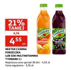 Nektar czarna porzeczka Tymbark 1936 promocja