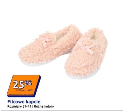 Kapcie filcowe damskie promocja w Action