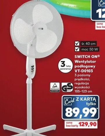 Wentylator vt-d0103 Switch on promocja