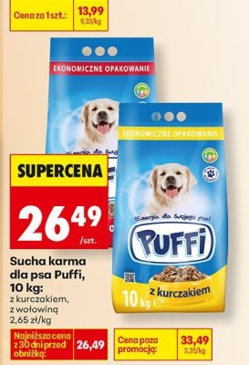 Sucha karma dla psa z kurczakiem promocja w Biedronka