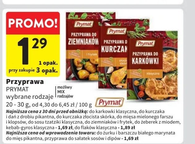 Przyprawa do kurczaka pikantna Prymat promocja