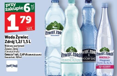 Woda Żywiec Zdrój 1,2L/1,5L promocja w TOPAZ