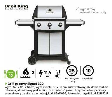 Grill gazowy Signet 320 promocja w Leroy Merlin