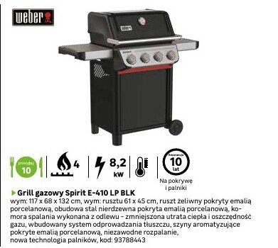 Grill gazowy Spirit E-410 LP BLK promocja w Leroy Merlin
