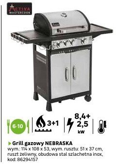 Grill gazowy NEBRASKA promocja w Leroy Merlin