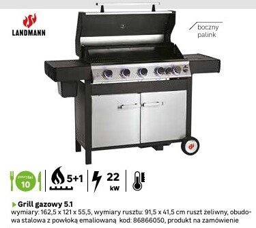 Grill gazowy 51 promocja w Leroy Merlin
