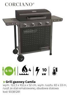Grill gazowy Camila promocja w Leroy Merlin