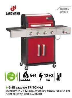 Grill gazowy TRITON 4,1 promocja w Leroy Merlin
