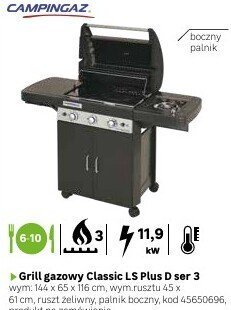 Grill gazowy Classic LS Plus D ser 3 promocja w Leroy Merlin