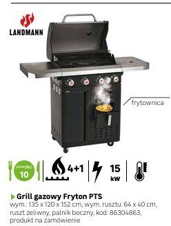 Grill gazowy Fryton PTS promocja w Leroy Merlin