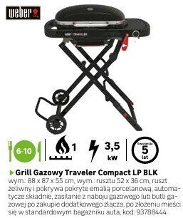 Grill Gazowy Traveler Compact LP BLK promocja w Leroy Merlin