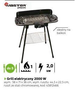 Grill elektryczny 2000 W promocja w Leroy Merlin