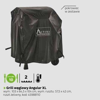Grill węglowy Angular XL promocja w Leroy Merlin