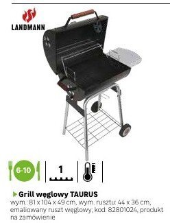 Grill węglowy TAURUS promocja w Leroy Merlin
