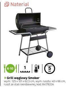 Grill węglowy Smoker promocja w Leroy Merlin