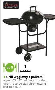 Grill węglowy z półkami promocja w Leroy Merlin