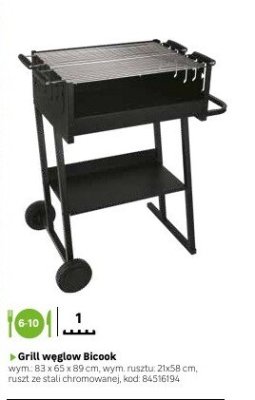 Grill węglowy Blocok promocja w Leroy Merlin