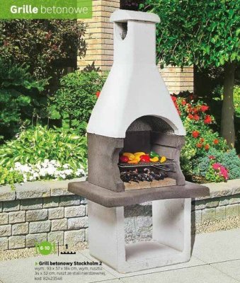 Grill betonowy Stockholm 2 promocja w Leroy Merlin